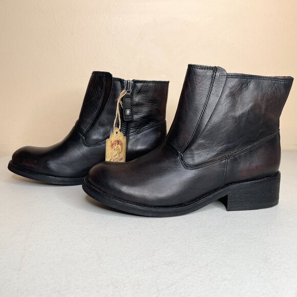 New Diesel Roxydoo Distressed Leather Boots Size 7.5 - Picture 2 of 16